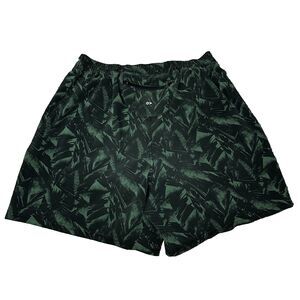 Outdoor Voices Womens Shorts Medium Camo Green Jogging Hiking Pocket Leaf Print